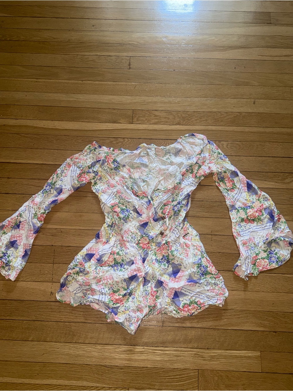 Maaji Floral Printed Off-Shoulder Romper in White, Pink, Purple